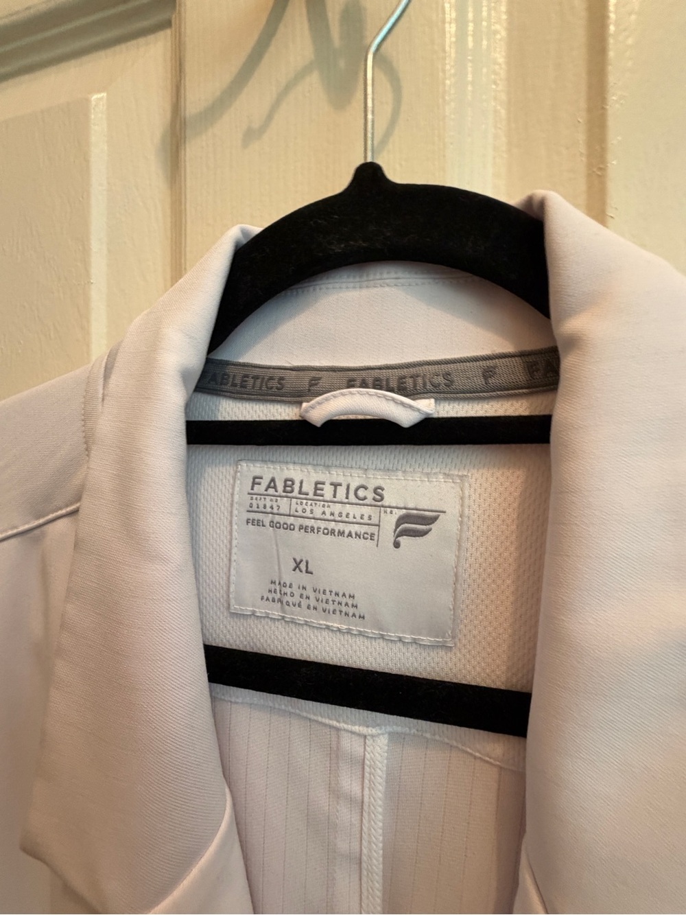 Fabletics Axis stretch White Women's Lab Coat Classic Long Medical Jacket sz XL - Picture 4 of 10